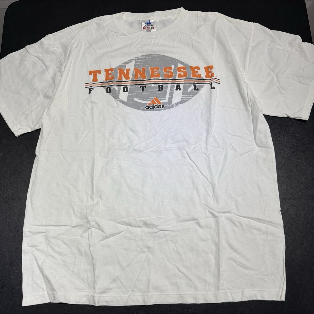 Vintage Adidas Tennessee Volunteers 90s White Shirt Mens L NCAA Football